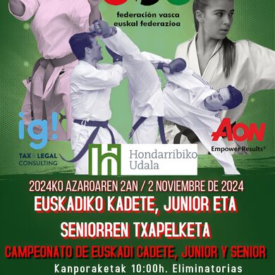 CAMPEONATO DE EUSKADI CADETE, JUNIOR Y SENIOR