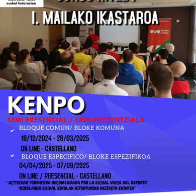 CONVOCATORIA DEL CURSO DE ENTRENADOR/A DE NIVEL I     -KENPO-